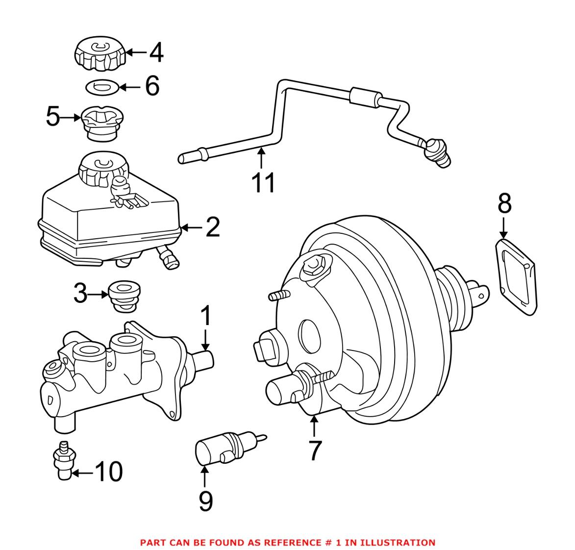 Mercedes Brake Master Cylinder 0054309901